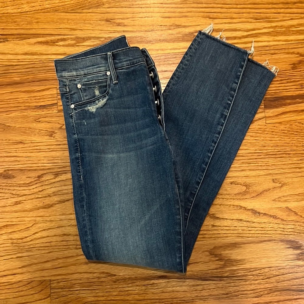 MOTHER Stunner Ankle Fray Jean